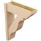 Ekena Millwork 8-in W x 24-in D x 32-in H Funston Slat Rough Cedar Woodgrain TimberThane Outlooker, Primed Tan OUTUR080X24X32FST24RCPR - alternate 5